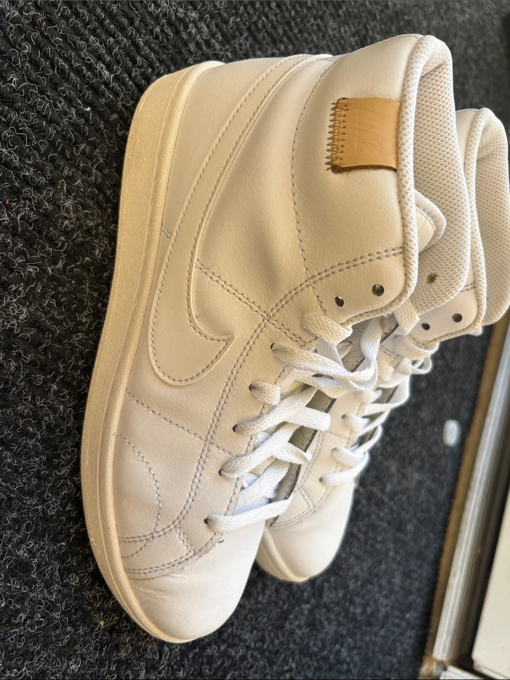 Nike white leather